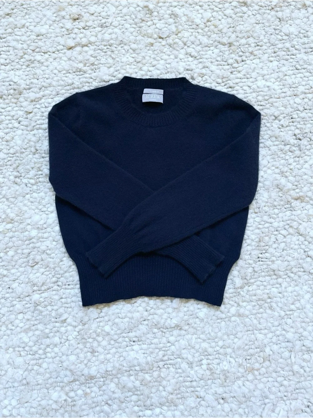 J. Crew Navy Crop Cashmere Sweater Excellent condition Size XS